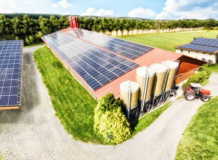 R�novation de toiture photovolta�que exploitation agricole